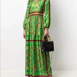 SOLD TORY BURCH - Silk Scarf Printed Dress- Size 8